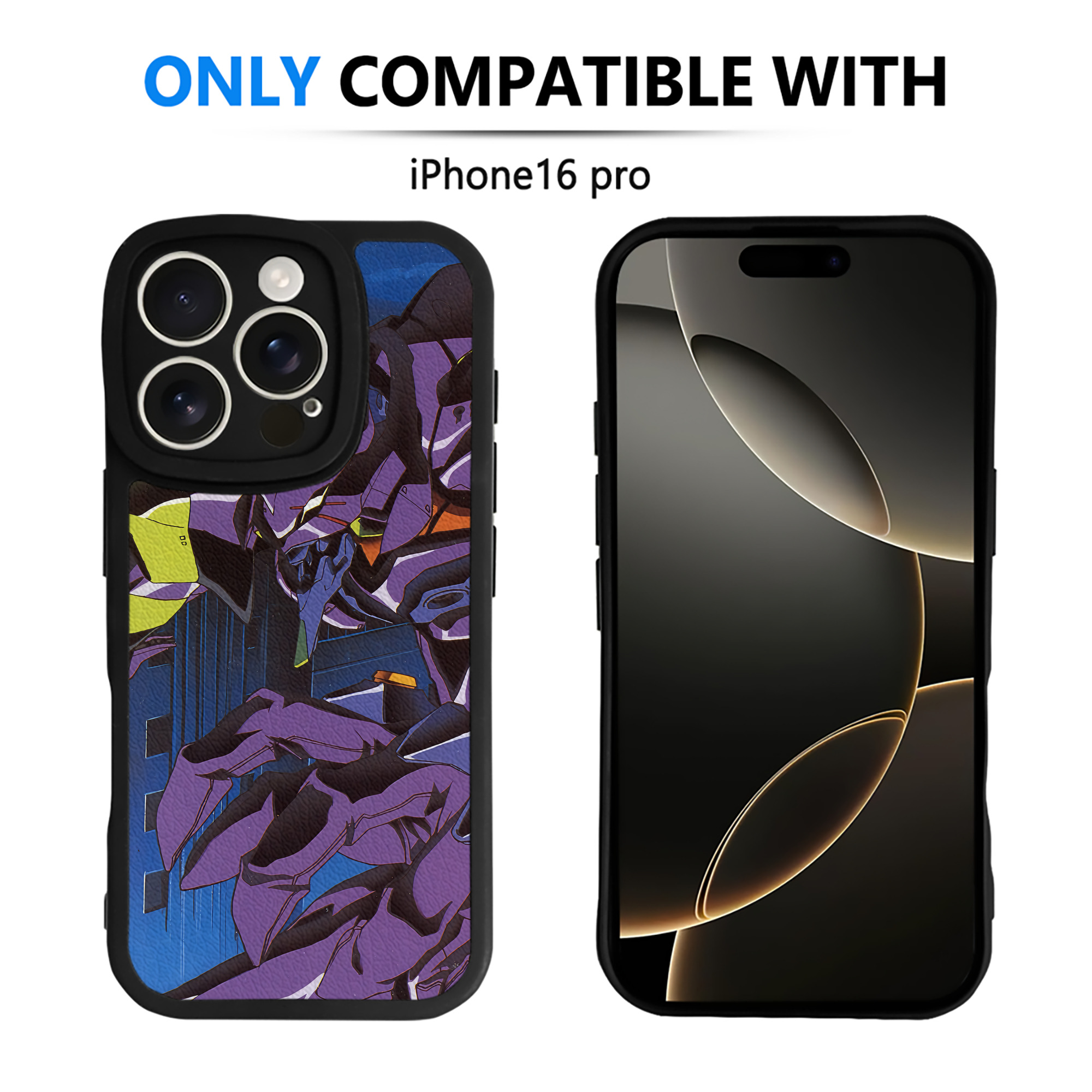 （画像用） EVA 新世紀エヴァンゲリオン 【iPhone 16シリーズ対応】シリコンスマホケース（レザー調） 材質：シリコン